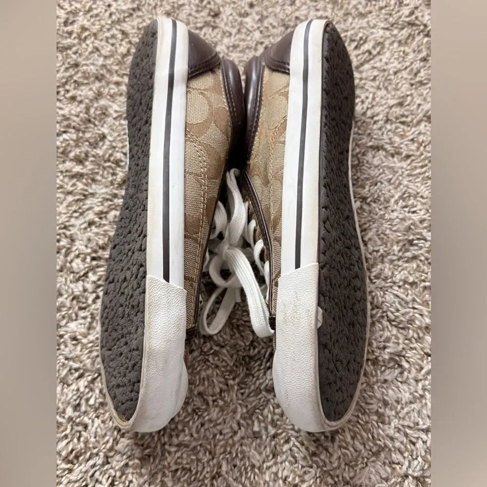 Coach Francesca Brown Monogrammed Sneakers